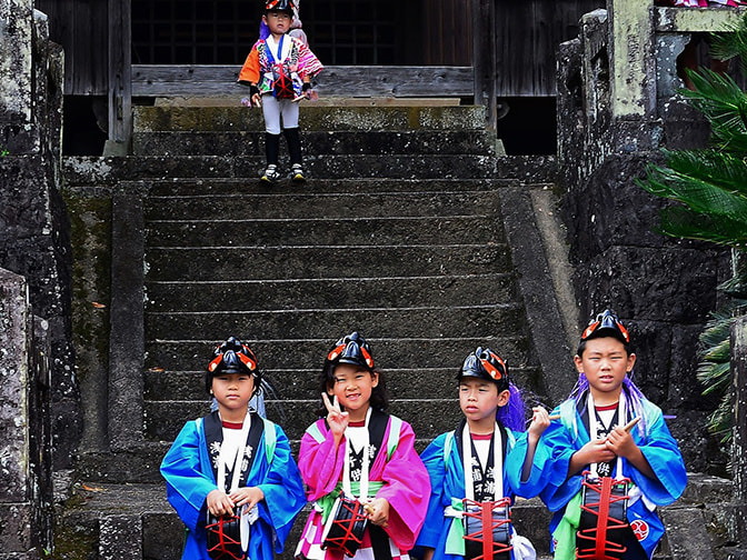 祭りの子供